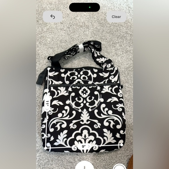 Thirty-One Organizing Shoulder Bag Black Parisian Pop NEW Diaper Tote - Picture 1 of 3